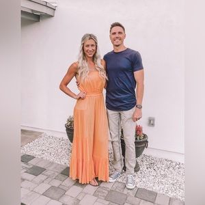 Free People Selfie Worthy Jumpsuit cantaloupe